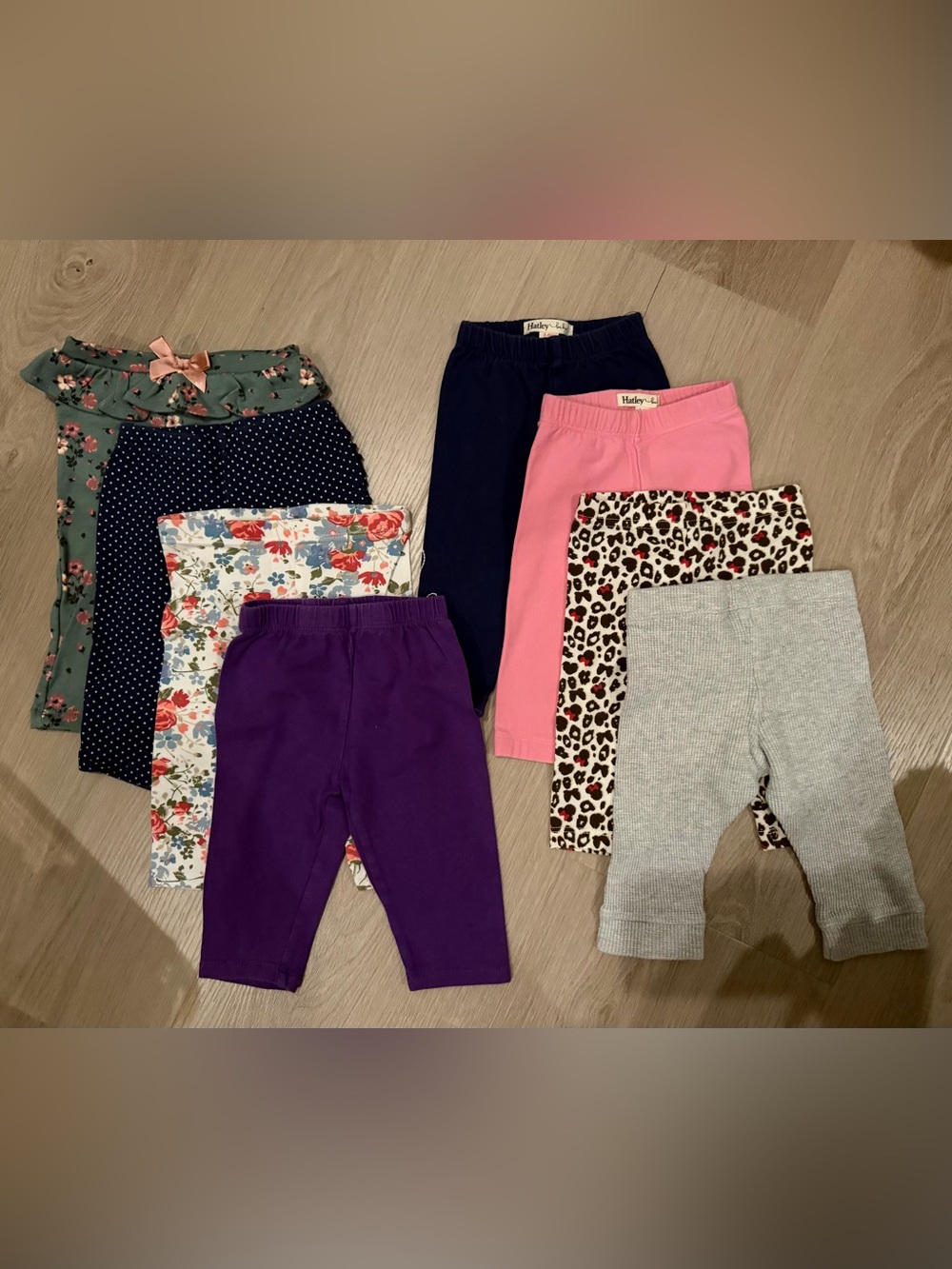 Lot of 8 Sz 3-6m Leggings Pants Baby Nordstrom Hatley Baby Nicole Miller Disney